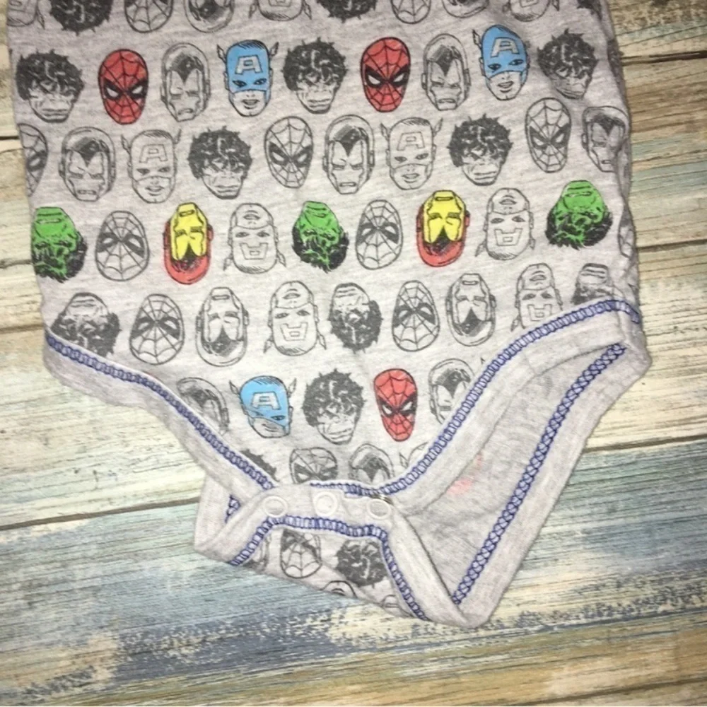 Marvel Faces Grey Onsie - Picture 3 of 4